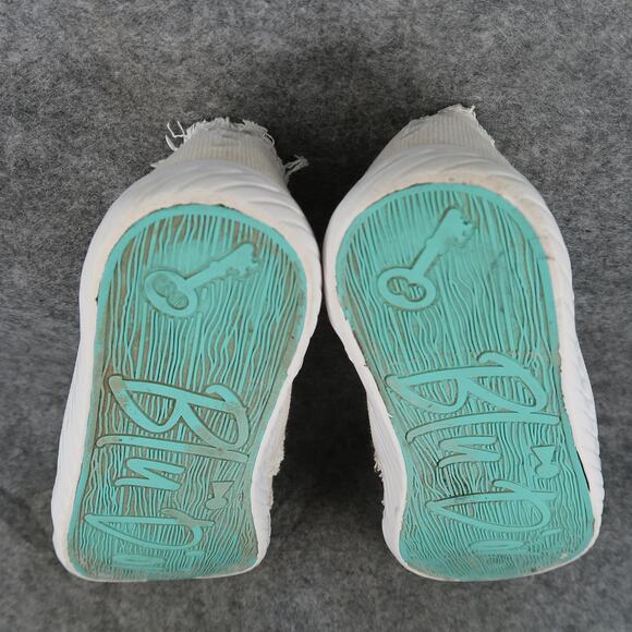 Blu Dor Shoes Womens 8 Sneakers Slip On Casual Canvas White Fabric Trainers - Picture 11 of 12